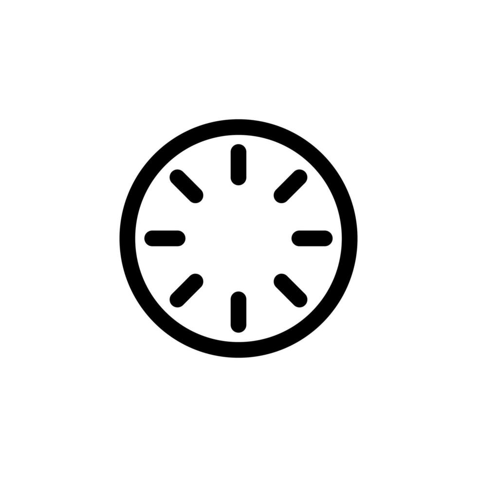 Creative Reboot Line Icon for Restart and Control Concept vector