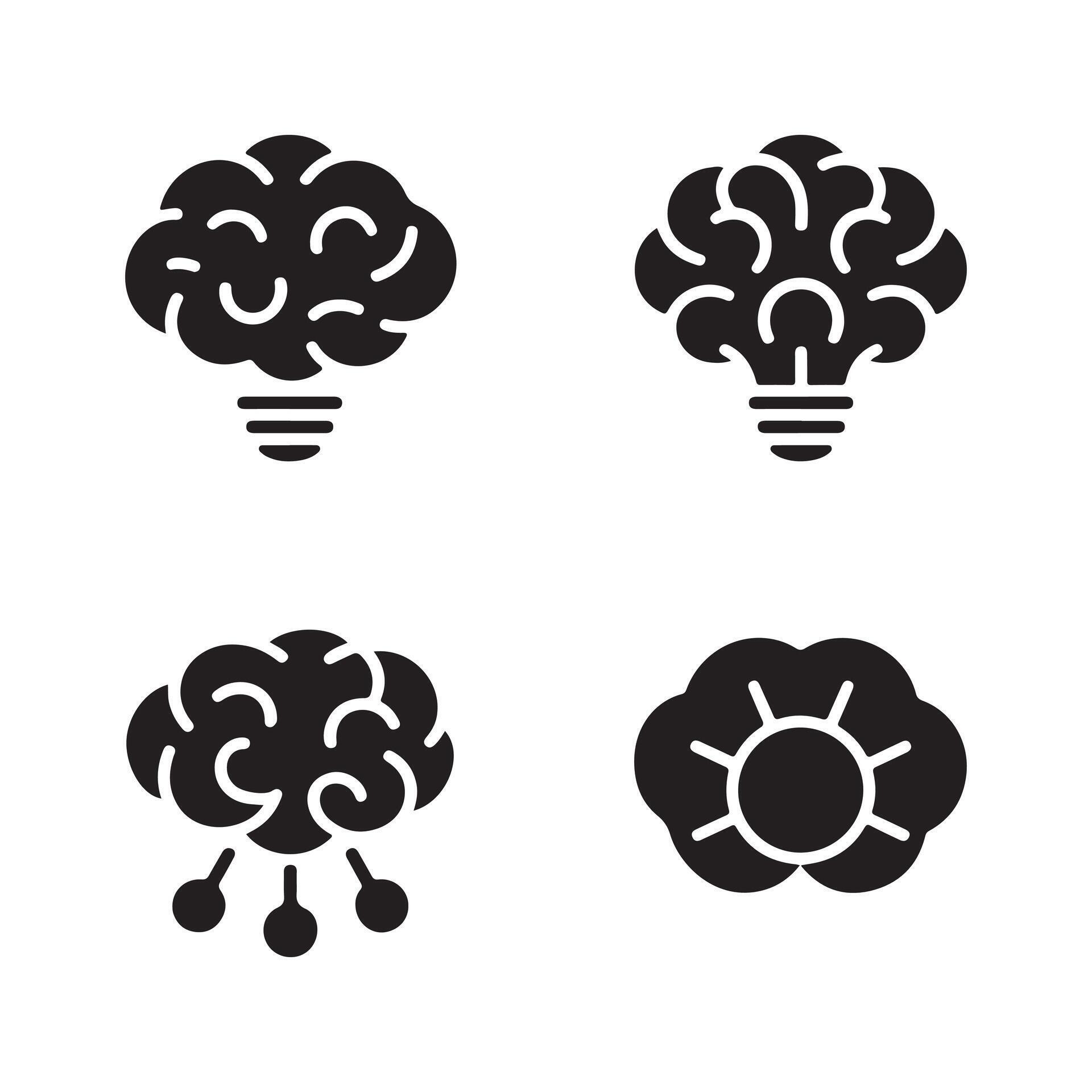 Creative Thought Process Collection Solid Icons 72561832 Vector Art at ...