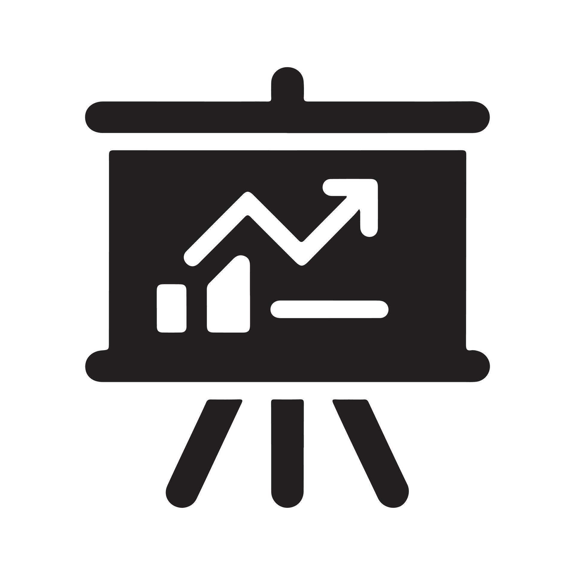 Office Graph Chart Board Solid Icon 72561835 Vector Art at Vecteezy