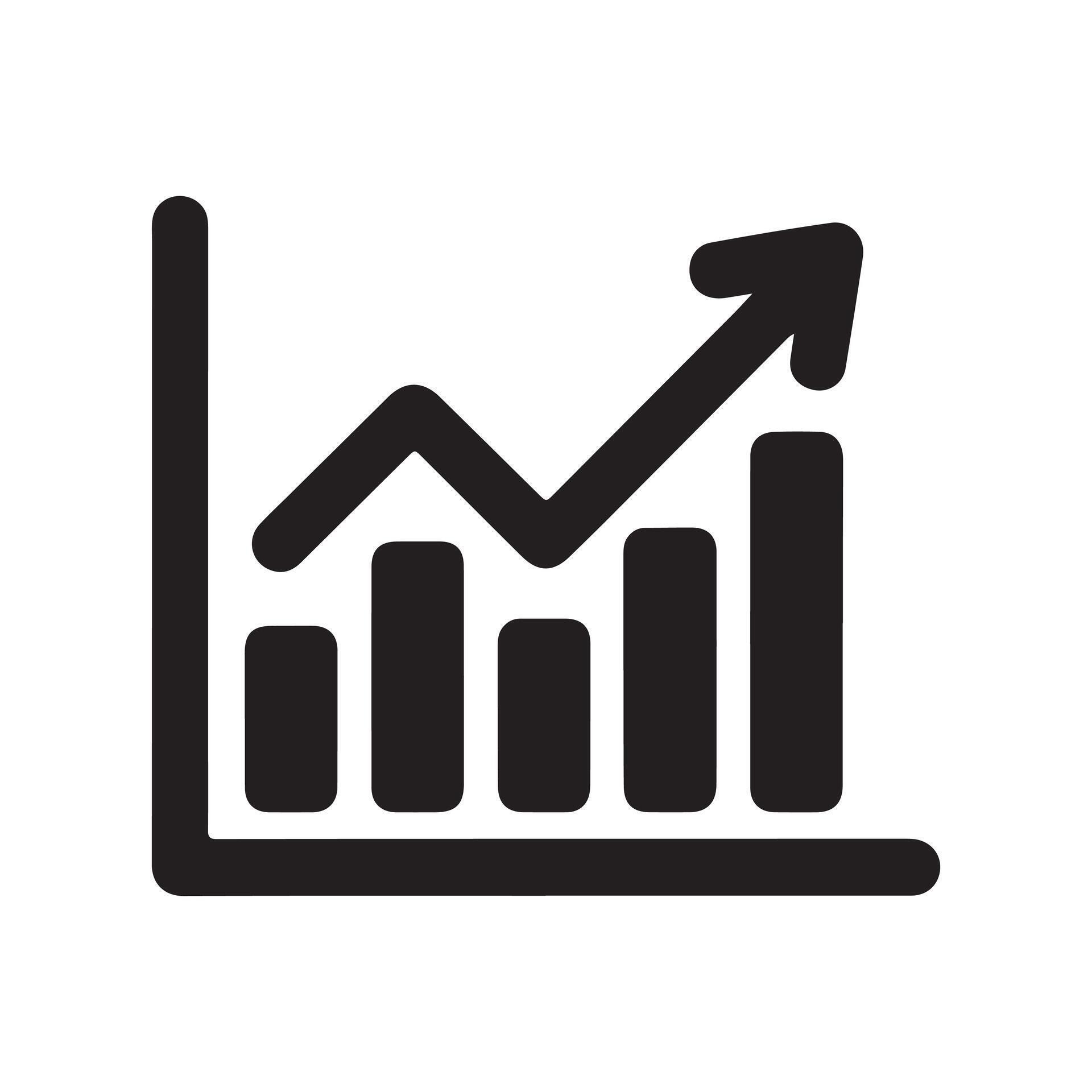 Work Progress Bar Graph Solid Icon 72561843 Vector Art at Vecteezy