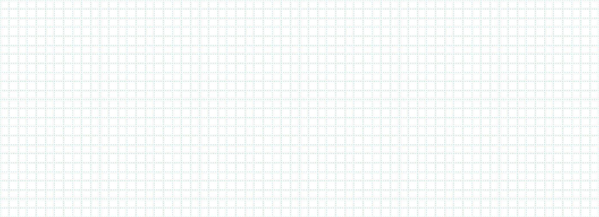 Planer page with blue dotted square grid. Seamless checkered paper pattern. Simple squared graph texture. Bullet journal notebook background. School math lined sheet wallpaper vector