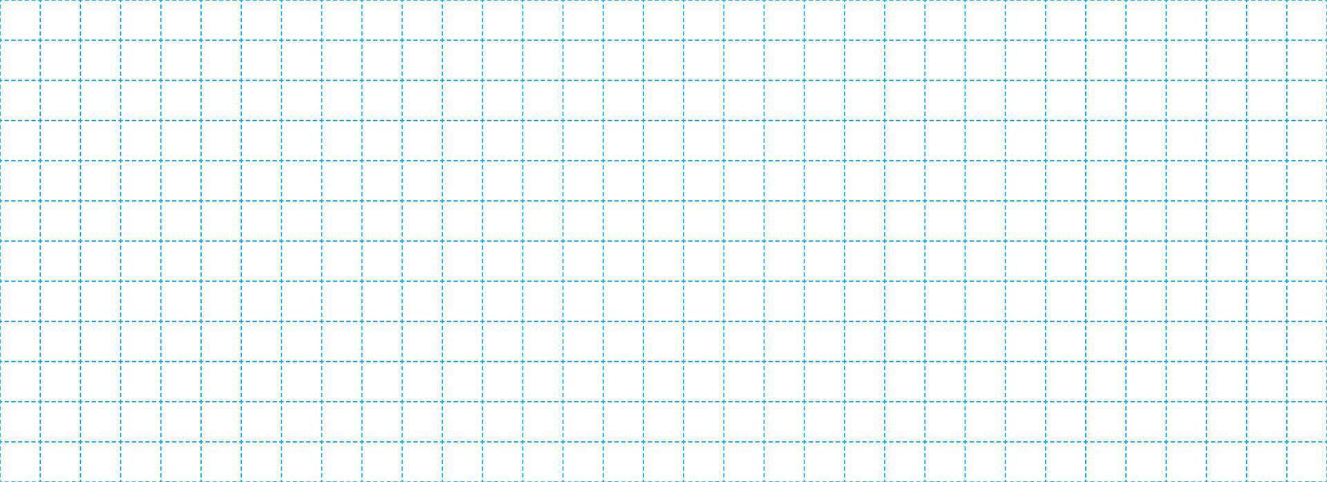 Planer page with dotted square grid. Seamless blue checkered paper pattern. Simple squared graph texture. Bullet journal notebook background. School math lined sheet wallpaper. vector