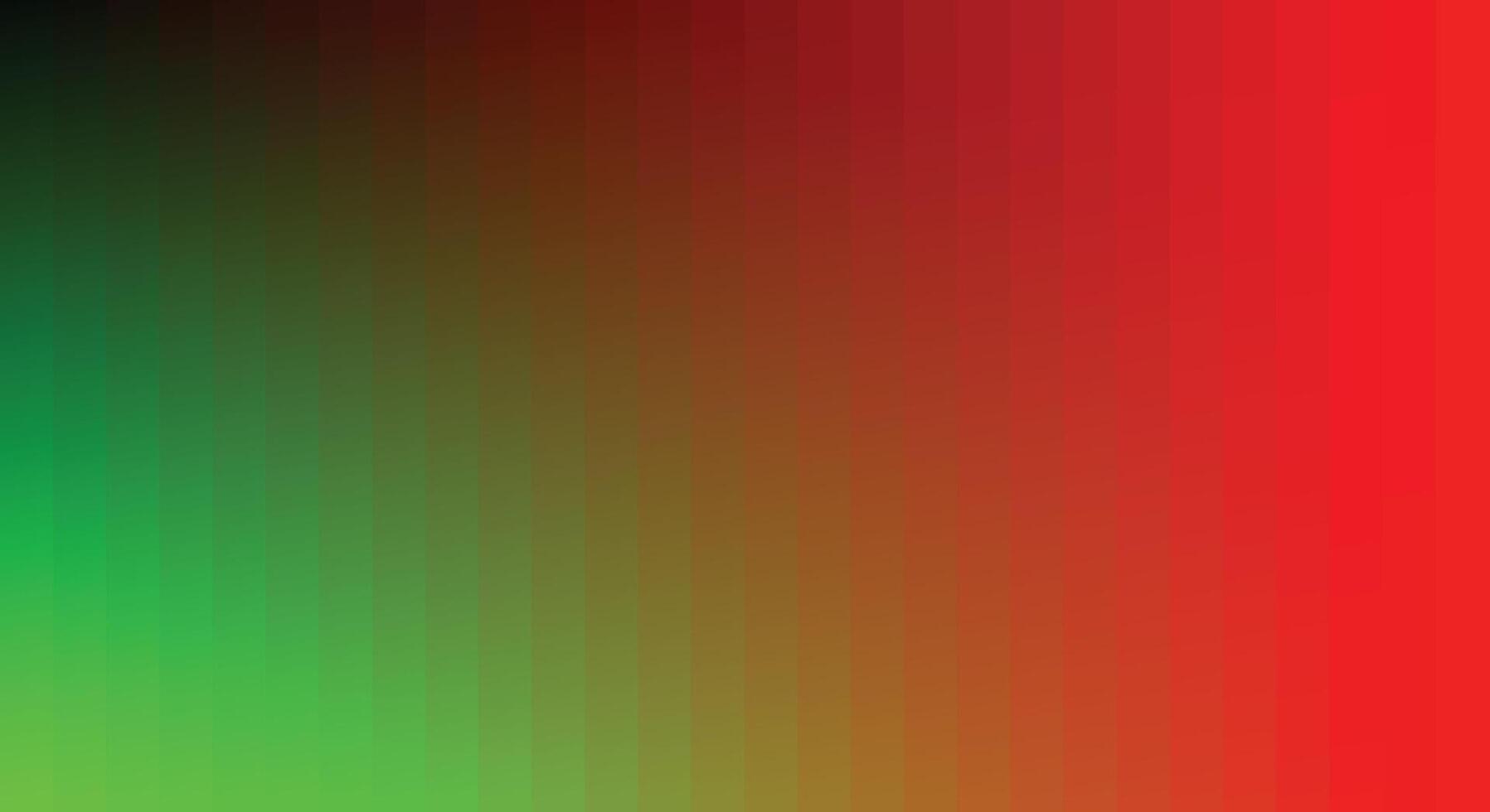 Gradient background decomposed smoothly into vertical color lines from green to bright red. vector