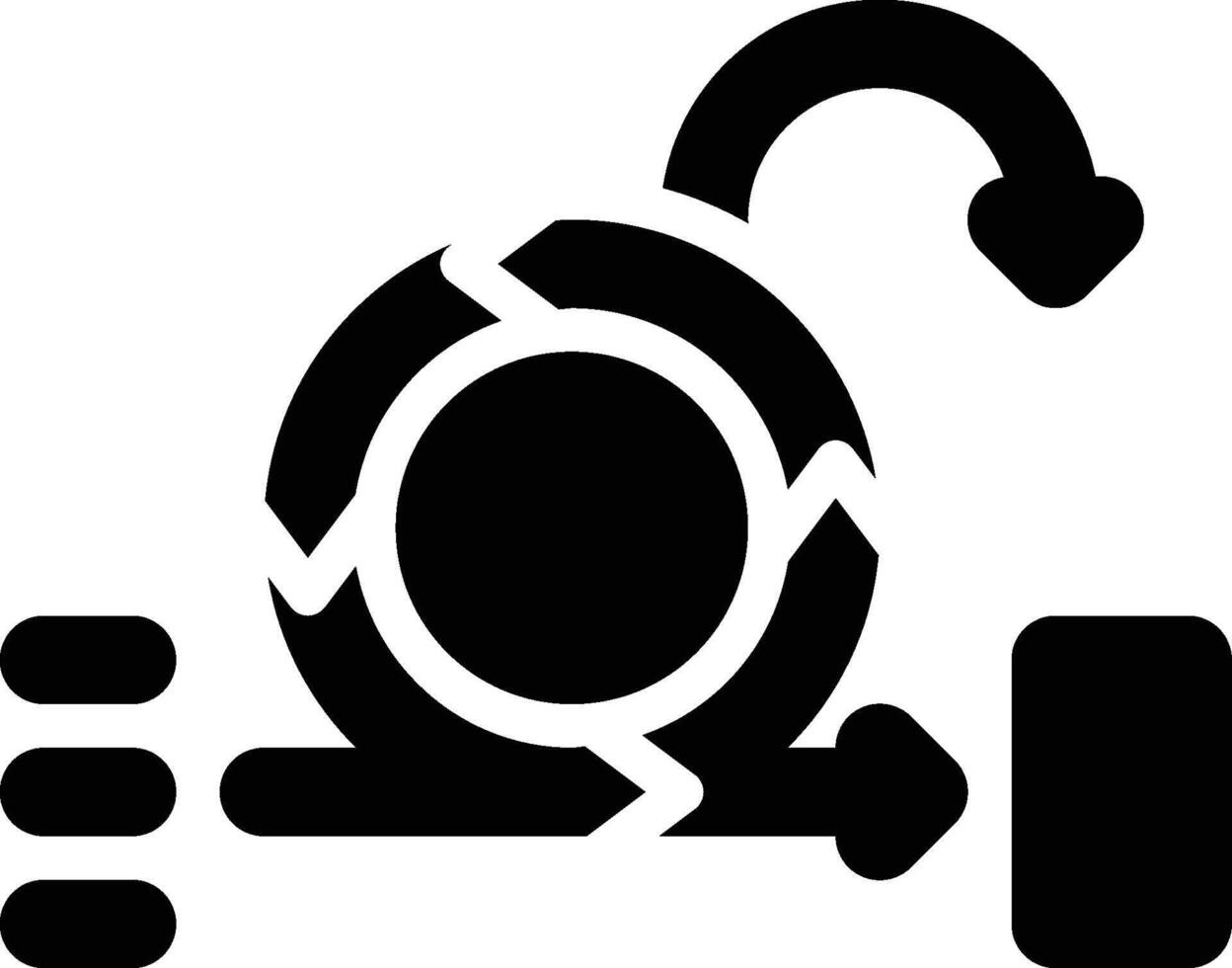 Scrum, Agile, Iterative Glyph Solid Icon vector
