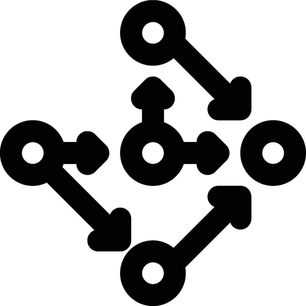 CPM, Critical Path, Pert Outline Icon vector