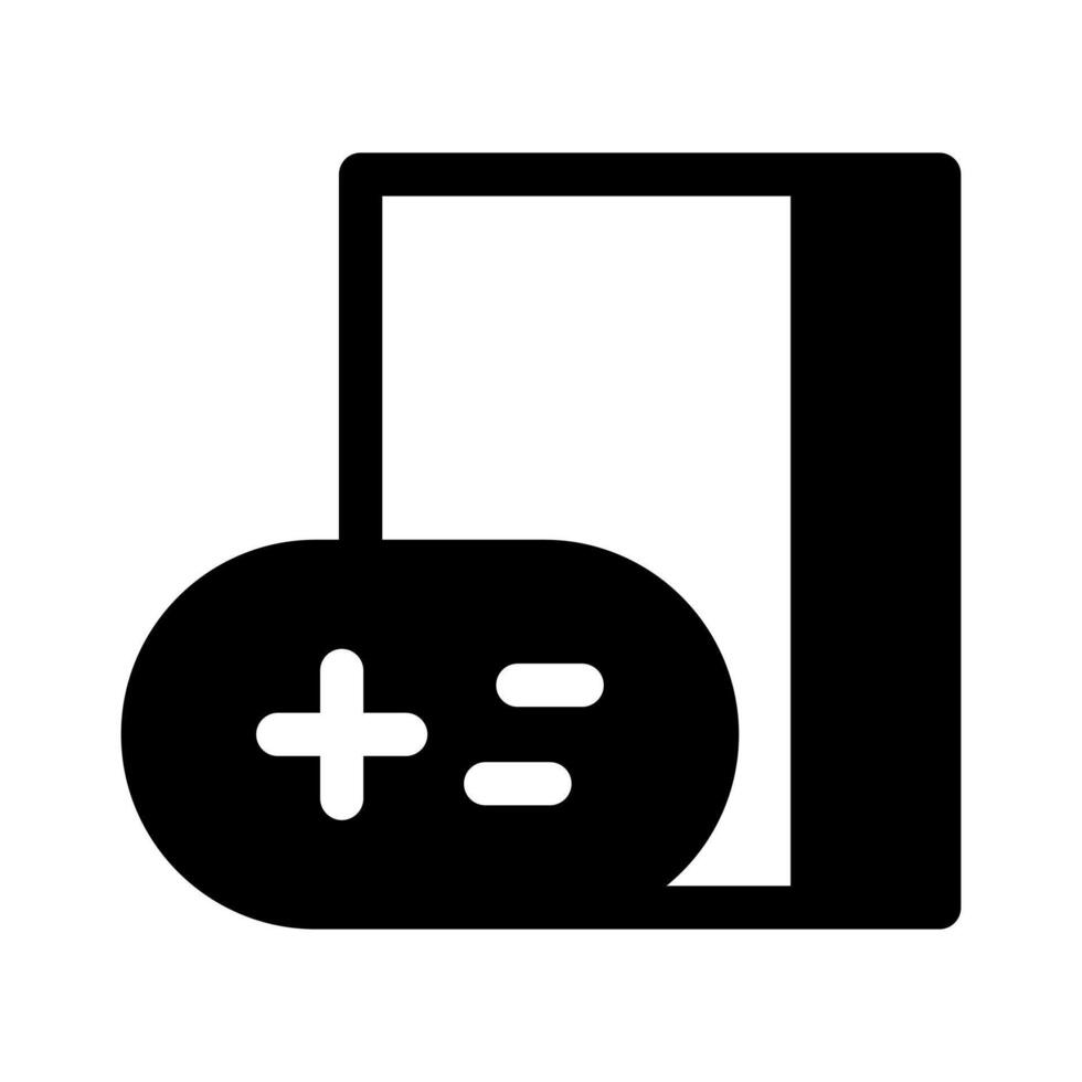 A third filled icon representing a handheld gaming console device. vector