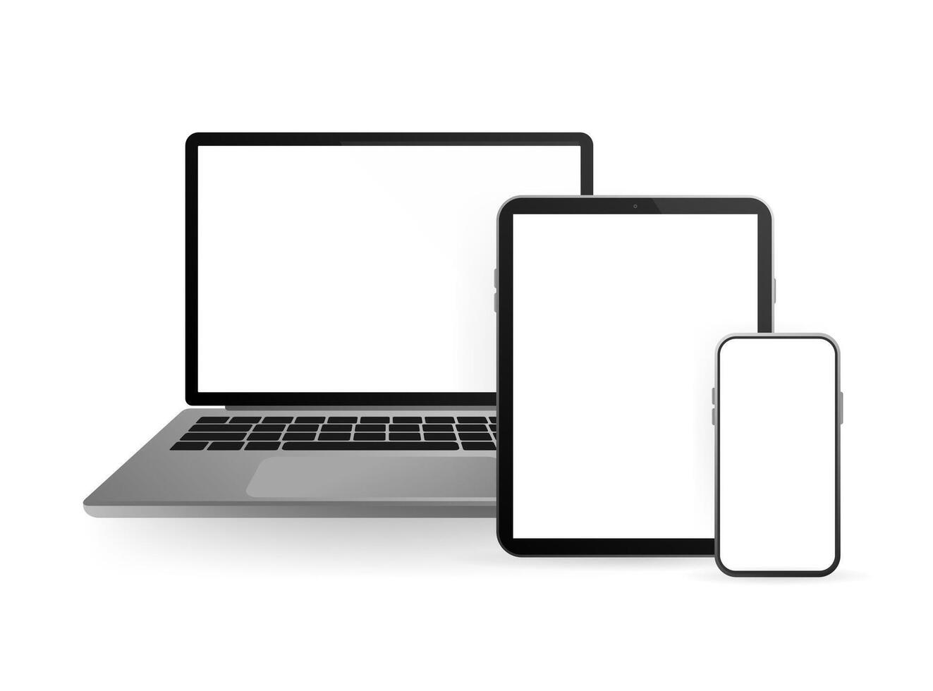 Mock up for web design. Smartphone blank, white, transparent screen design mock up. Blank screen isolated. icon. vector