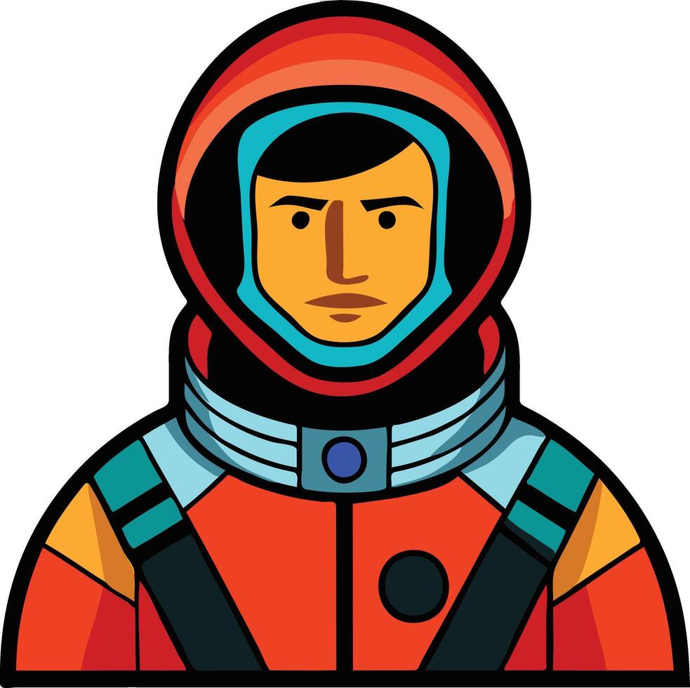 Unique Astronaut in Space Suit Available on EPS File vector