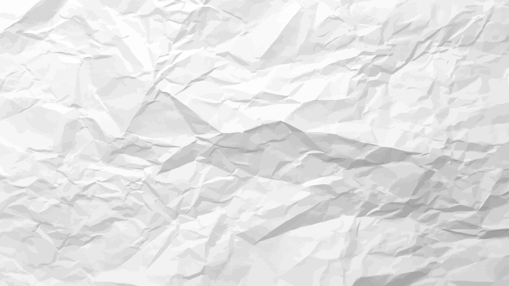clean crumpled paper background. Horizontal crumpled empty paper template for posters and banners. Perfect illustration vector