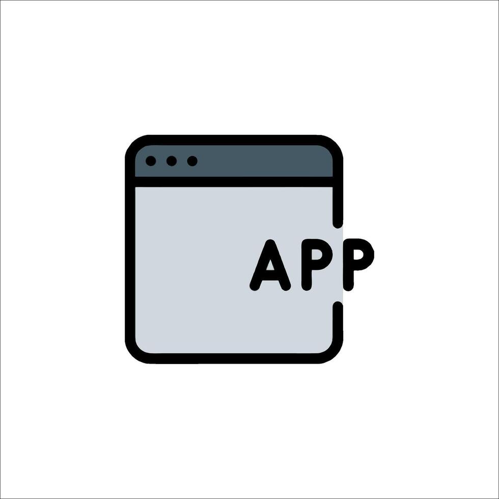 aplicación icono solicitud desarrollo móvil aplicación software, programa vector