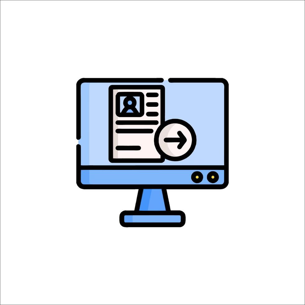 Online Profile Update Computer Icon Digital Identity vector