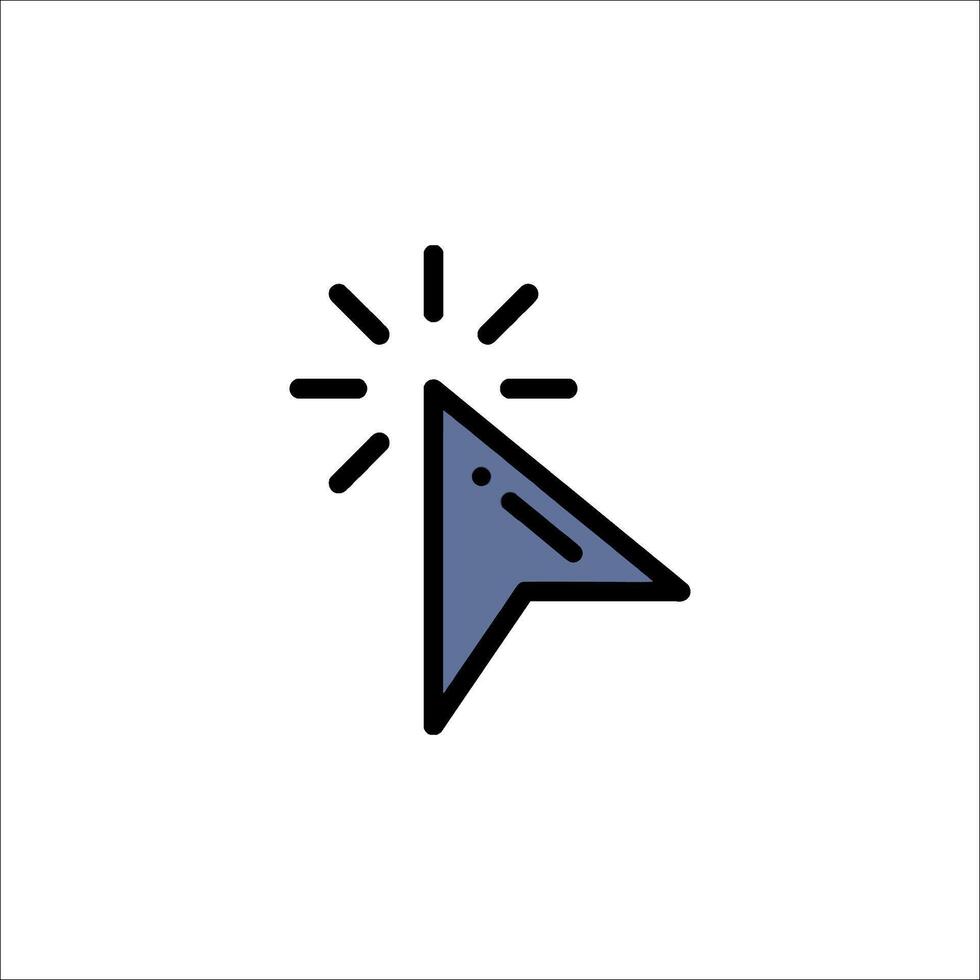Clicking Cursor Icon Pointer Selection Action vector