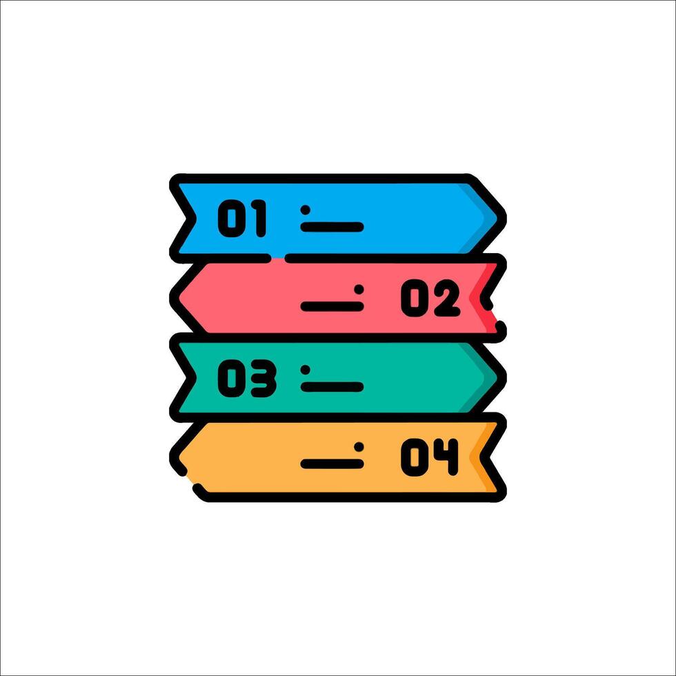 Infographic Steps Numbered List Process Workflow Sequence, data visualization vector