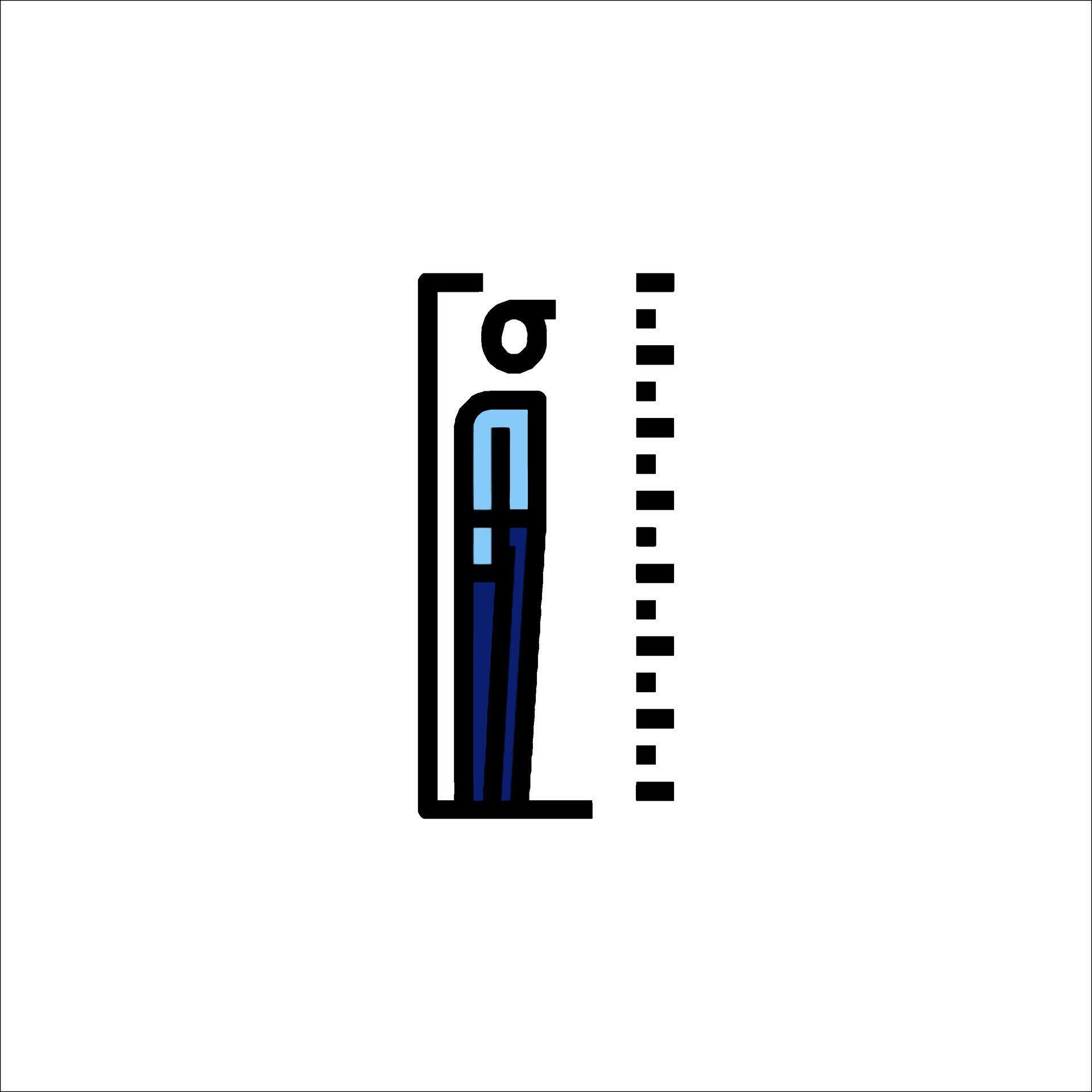 Height Measurement Icon Human Height Growth Chart, 72627937 Vector Art ...