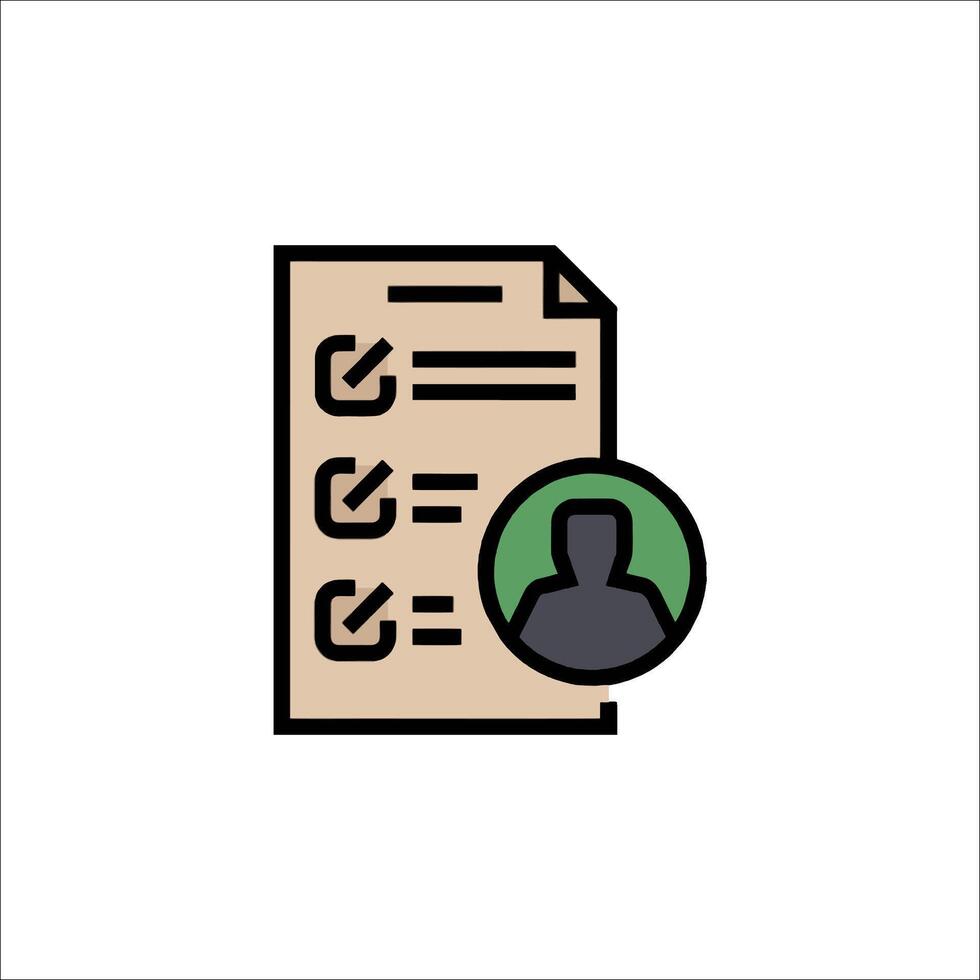 User Checklist Icon Profile Management Task Completion, user profile vector