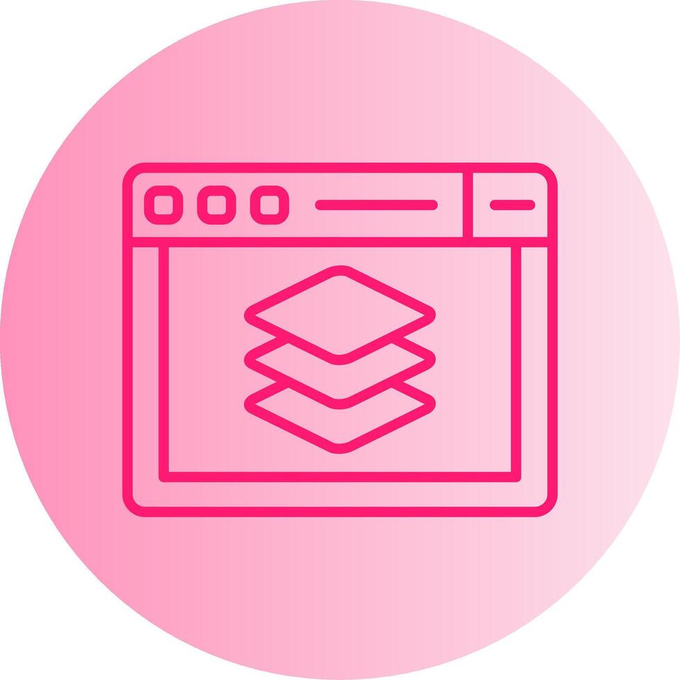 Full Stack Dev Toolbox Gradient Two Tone Circle vector