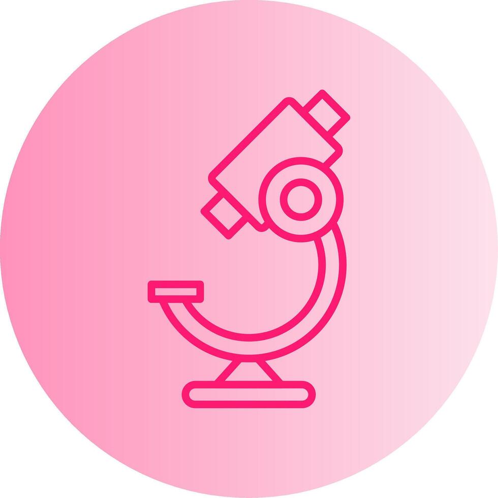 Laboratory Compound Microscope Gradient Two Tone Circle vector