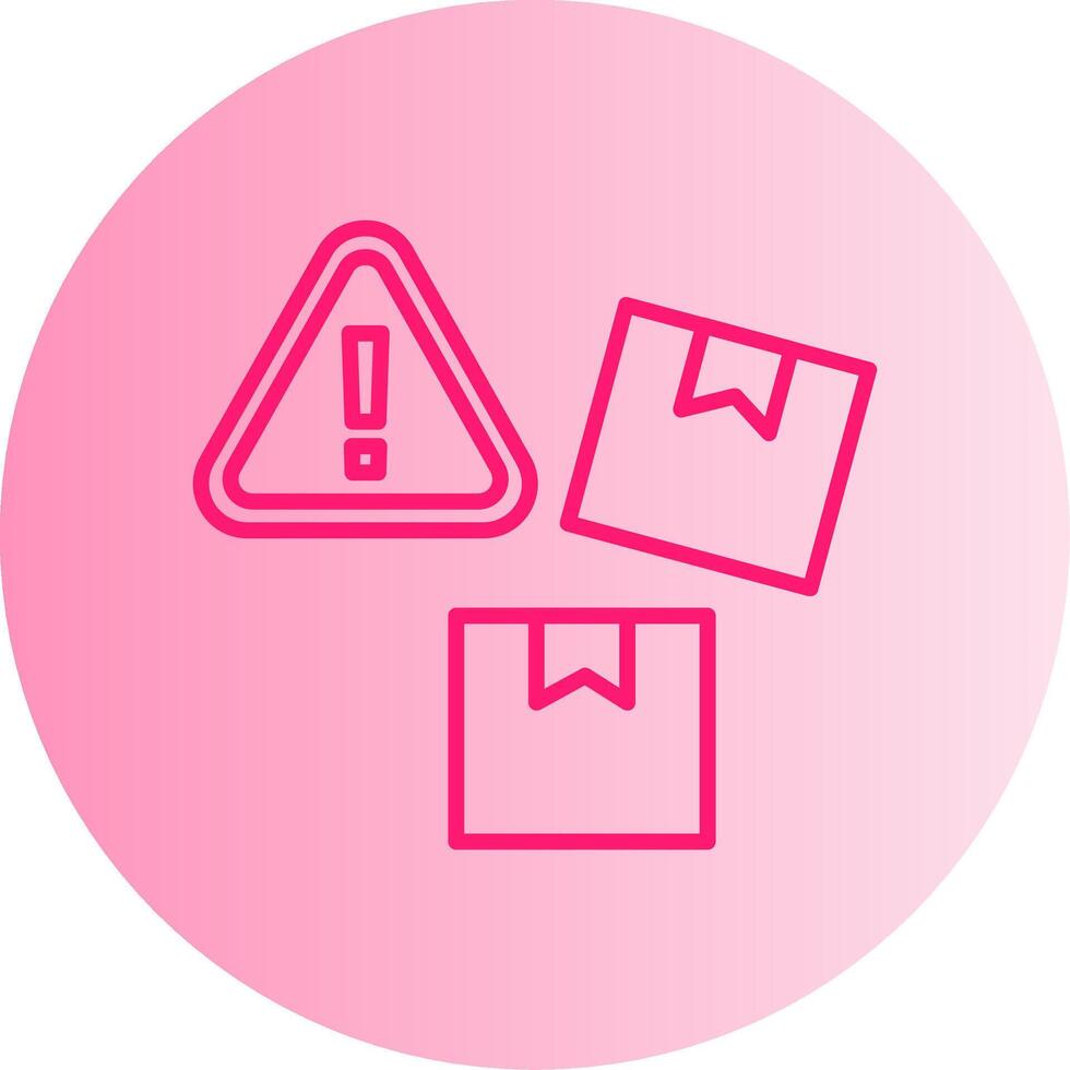 Underflow Numeric Error Gradient Two Tone Circle vector