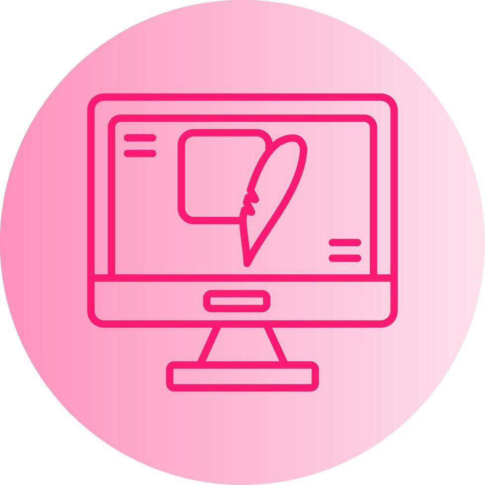 SQLite Lightweight DB File Gradient Two Tone Circle vector