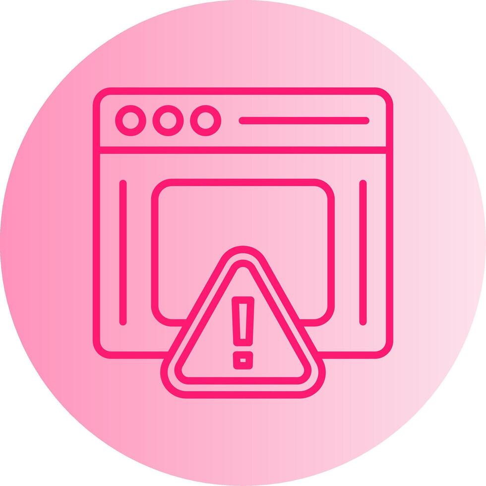 Null Pointer Exception Gradient Two Tone Circle vector