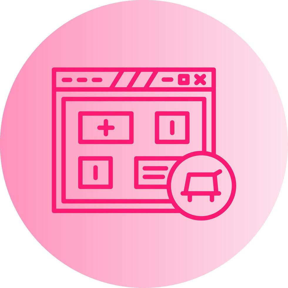 Add Product to Cart Gradient Two Tone Circle vector