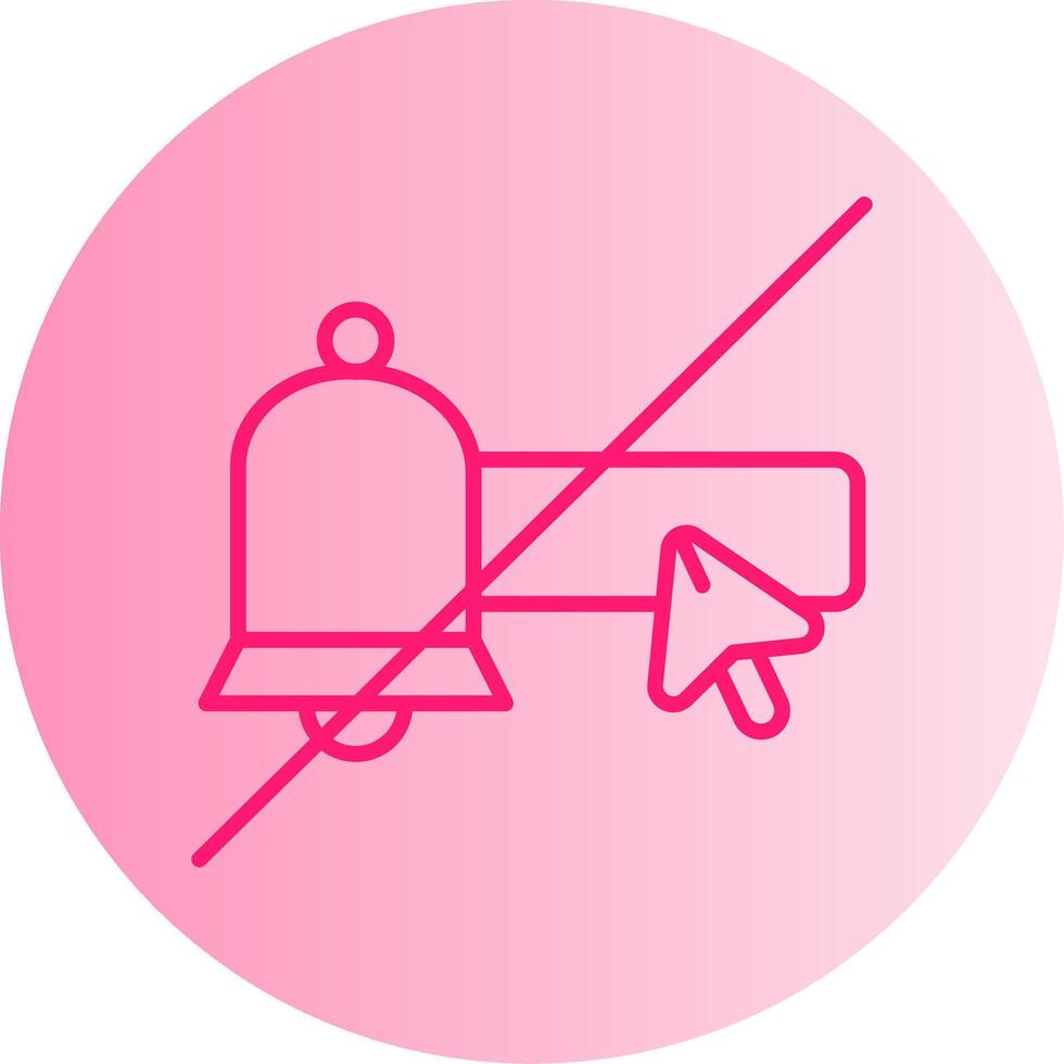 Unsubscribe from Emails Gradient Two Tone Circle vector