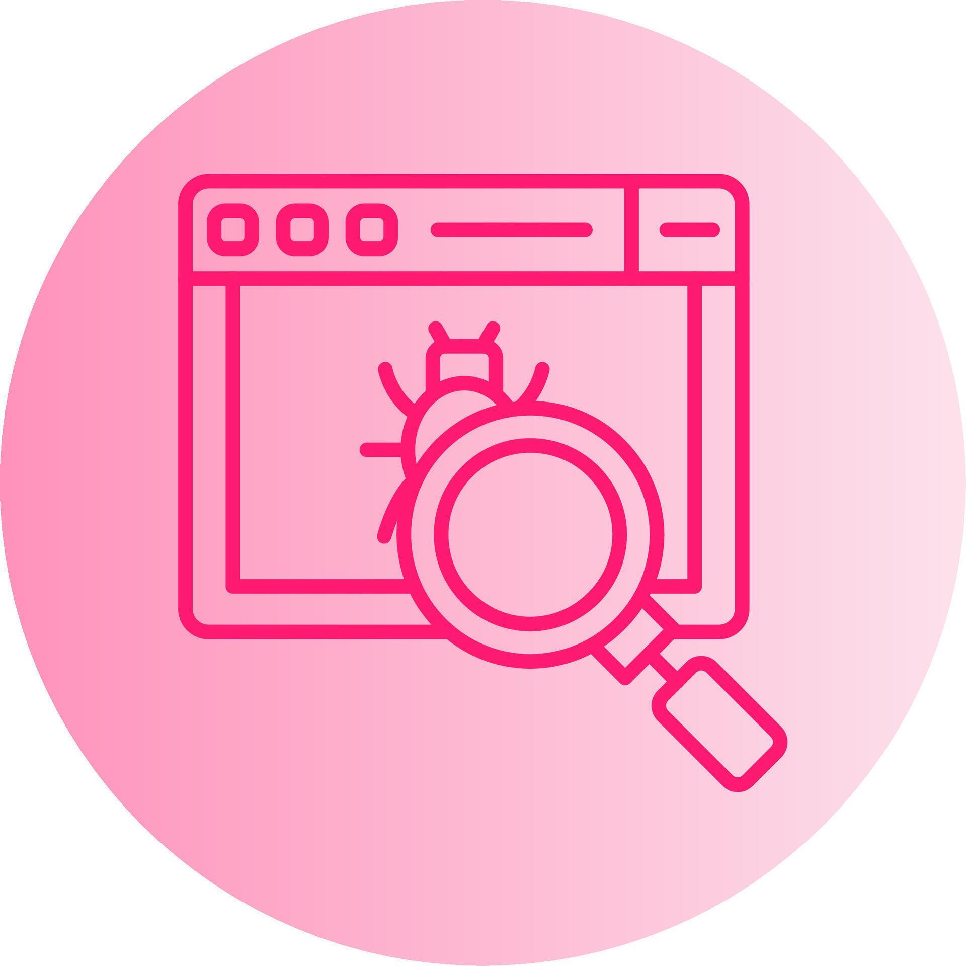 Debugging Console Icon Gradient Two Tone Circle 72632645 Vector Art at ...