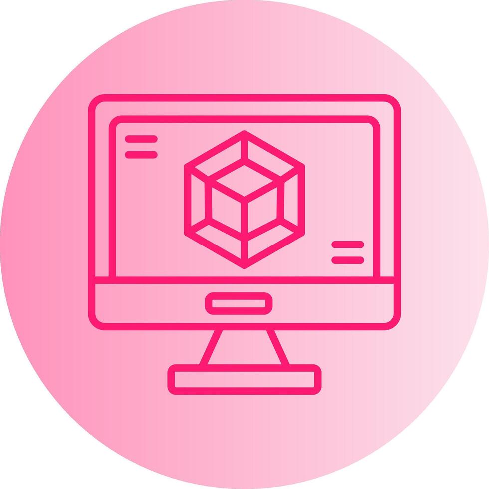 Webpack Module Bundler Icon Gradient Two Tone Circle vector