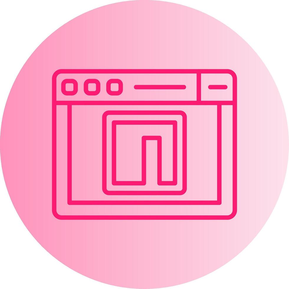 NPM Package Manager Icon Gradient Two Tone Circle vector