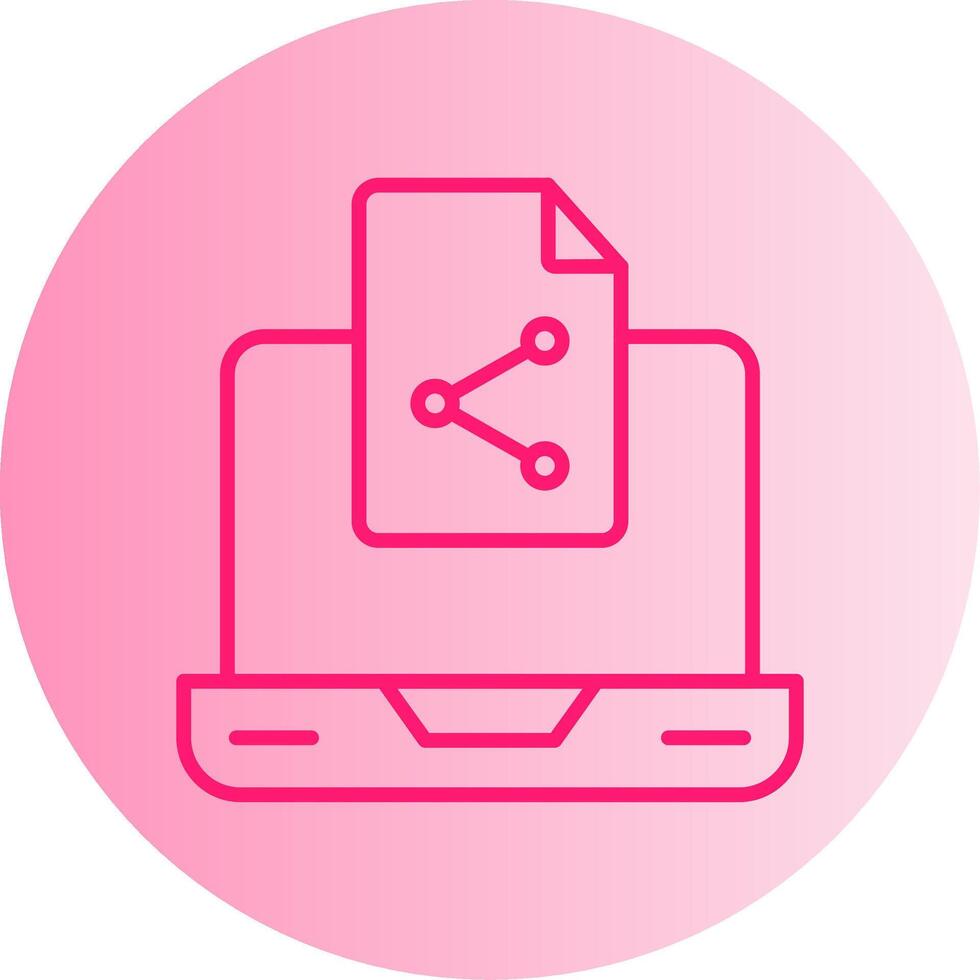 reaccionar contexto api icono degradado dos tono circulo vector