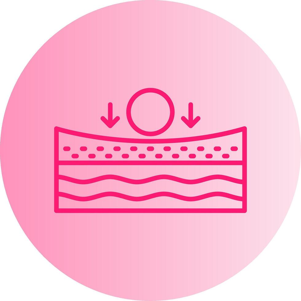 Elastic Flexible Support Gradient Dual Tone Circle vector