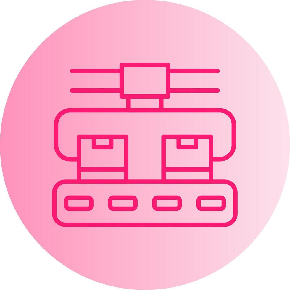 Automated Storage Retrieval System Gradient Dual Tone Circle vector