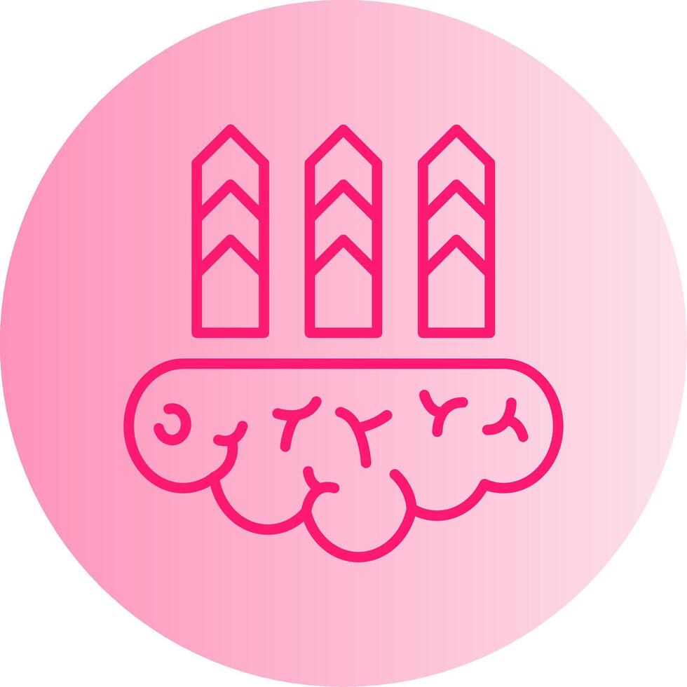 Personal Core Value Gradient Dual Tone Circle vector