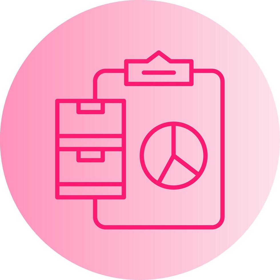 Warehouse Material Management System Gradient Dual Tone Circle vector