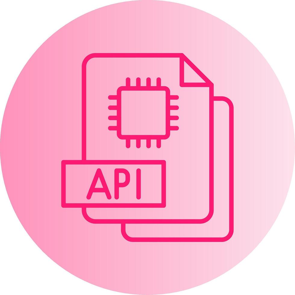 API Script File Gradient Dual Tone Circle vector