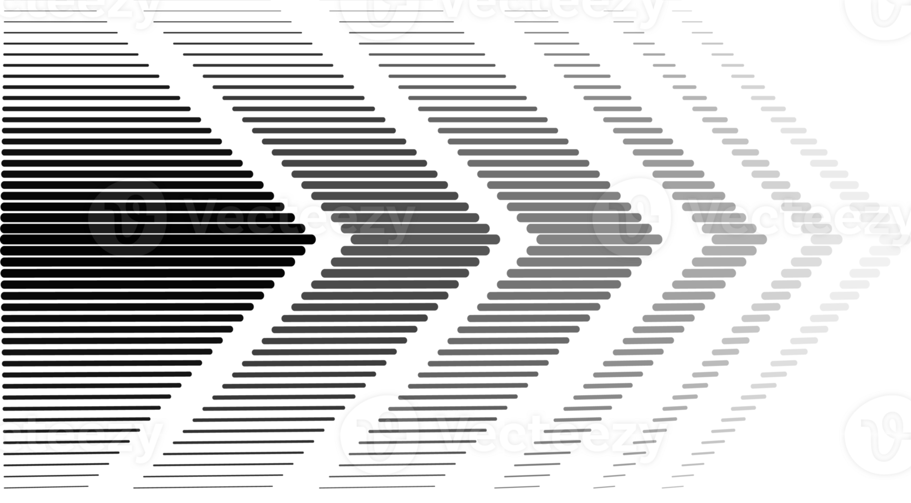 listrado seta meio-tom gradação textura. gradiente transição treliça. Preto triângulo gradação linha fundo png