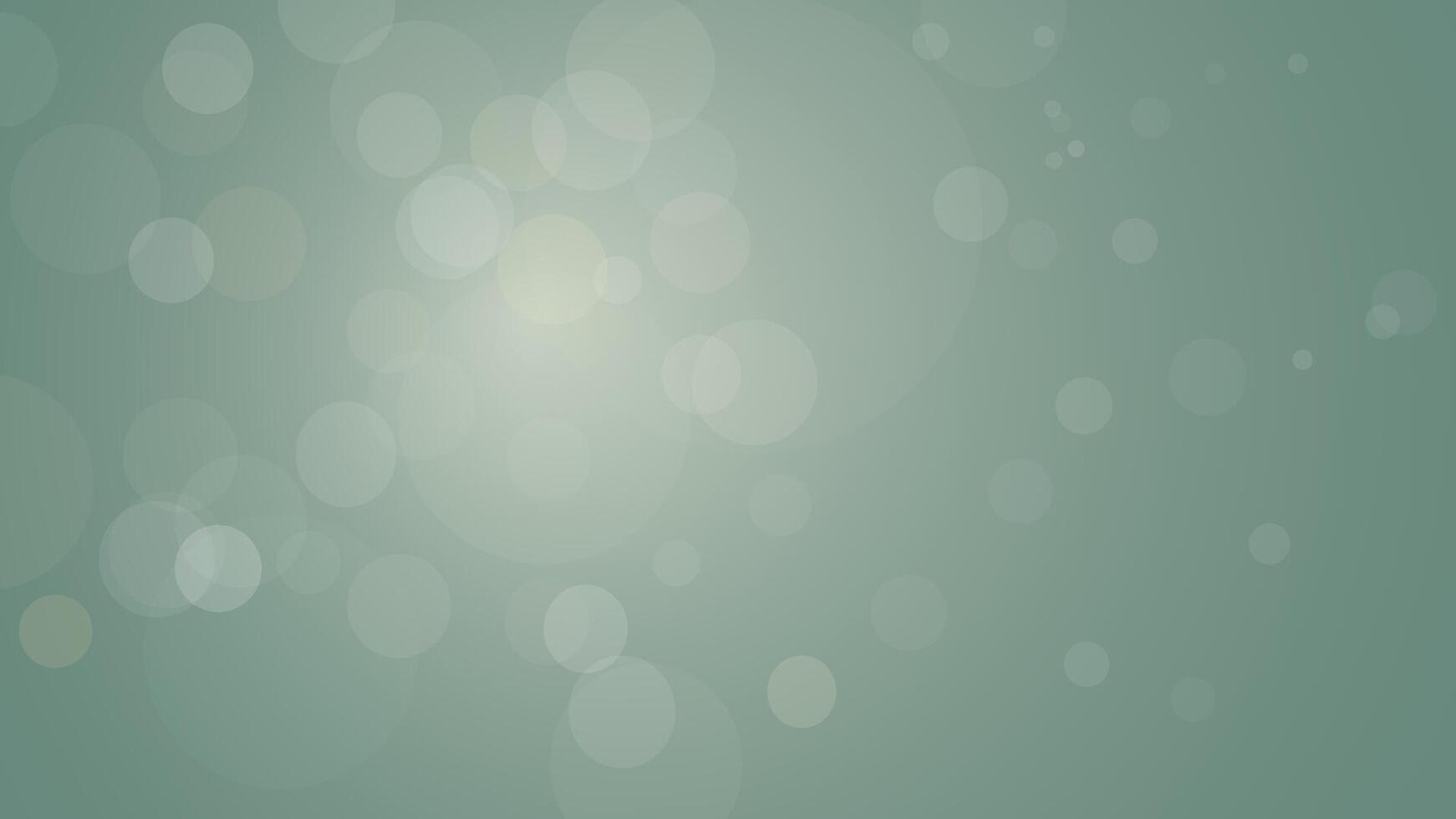 Soft bokeh on blurred turquoise background graphic illustation. vector