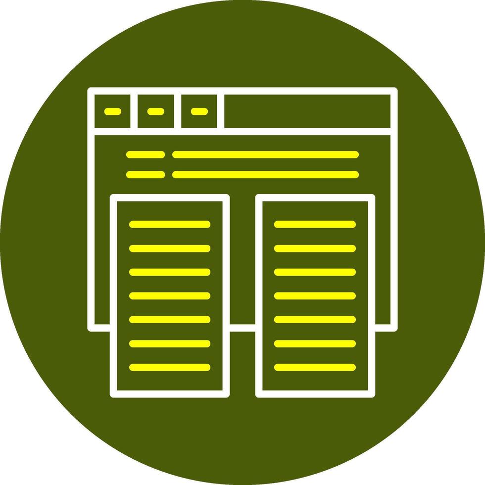 duplicar contenido circulo línea dos color icono vector