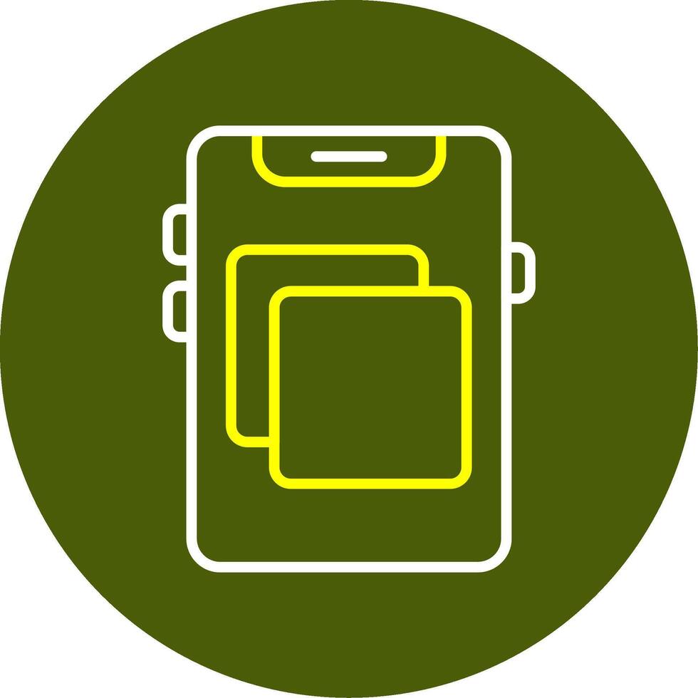 Screen mirroring Line Two Color Icon Design vector