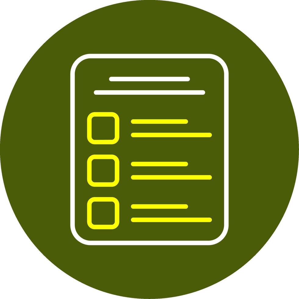 Task List Line Two Color Icon Design vector