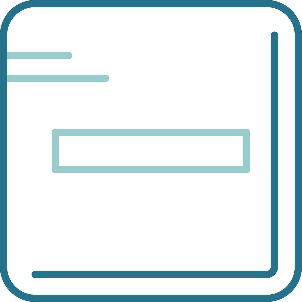 Remove Two Color Outline Icon Design vector