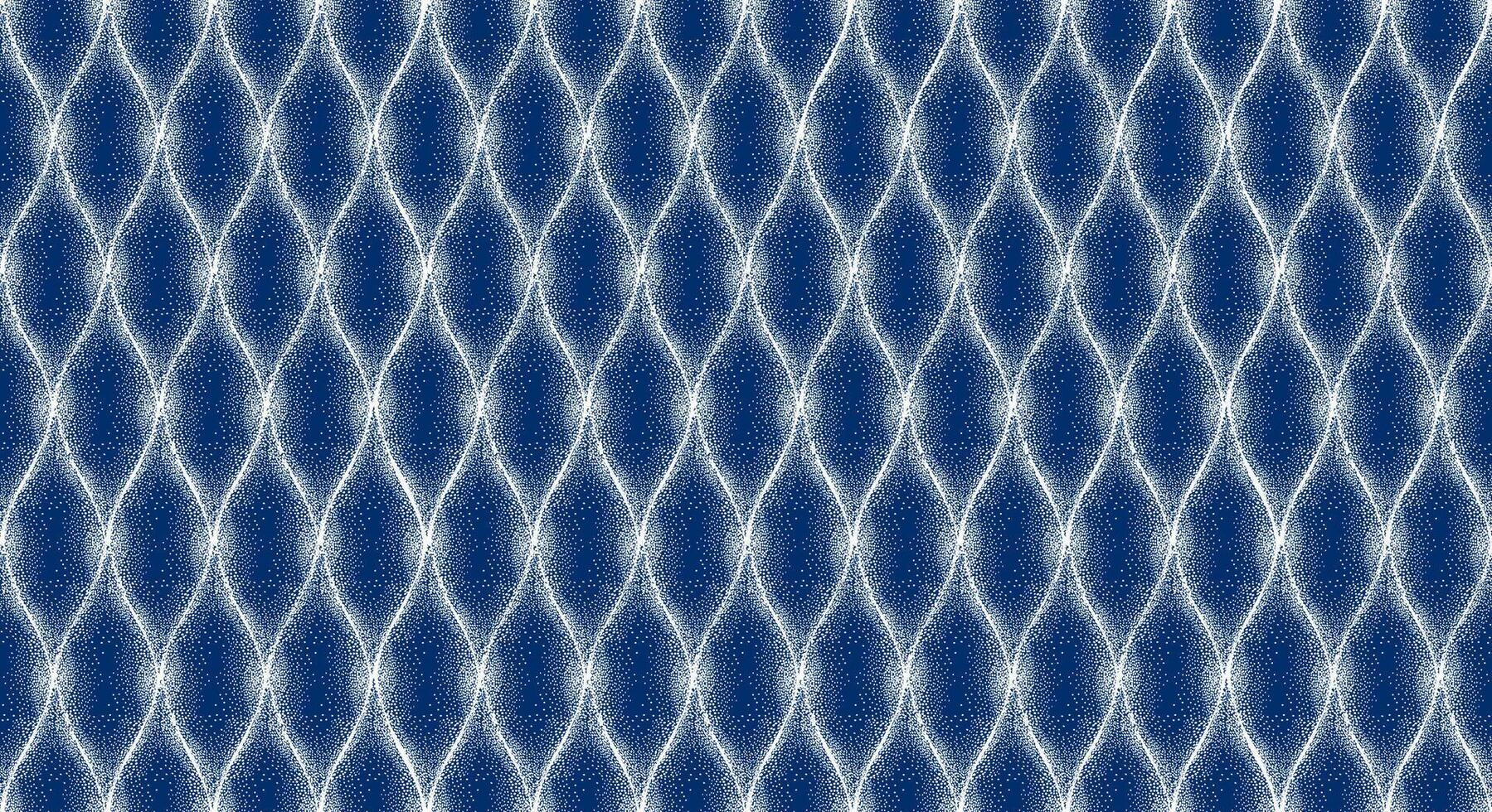 Dotted line grid seamless pattern. Wavy polka dot white texture. Artistic gradient abstract background vector