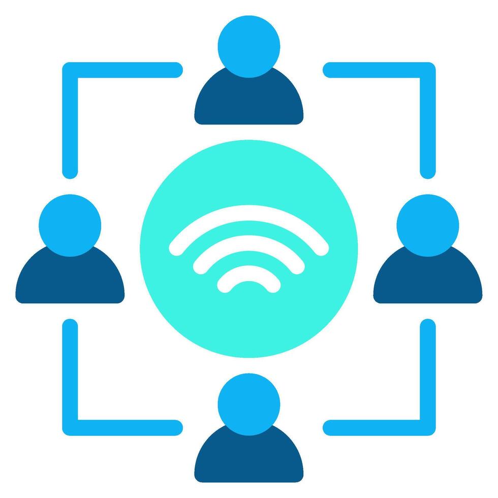 IoT Connectivity Link Net vector