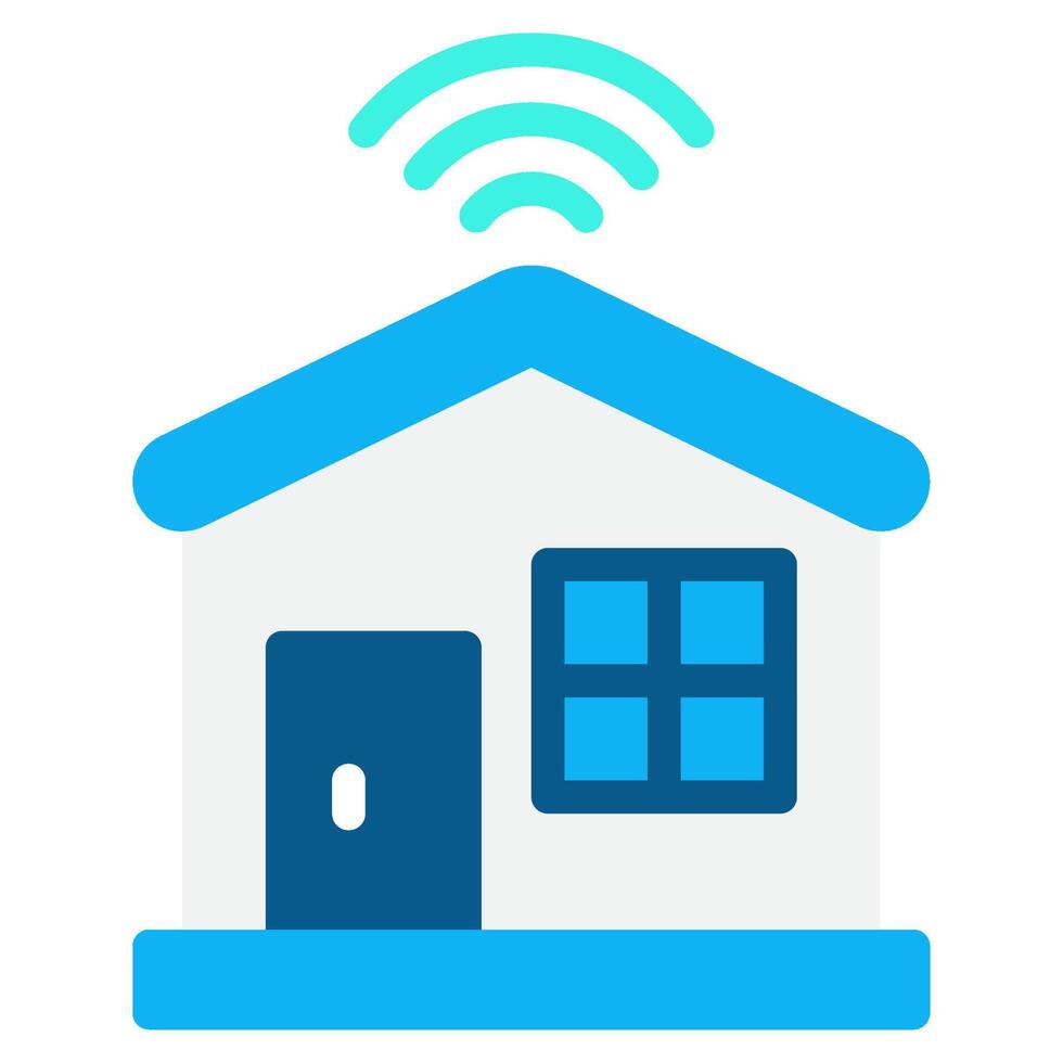 Home automation with smart home devices vector