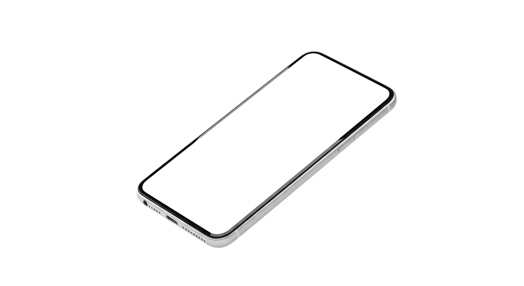 Clean Smartphone Mockup with Blank Screen for Displaying App Design png