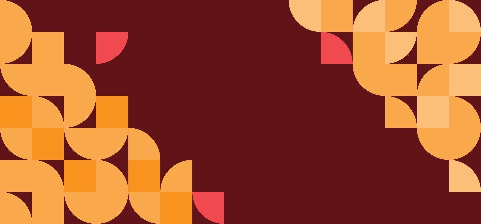 Abstract geometric background in red and orange tones. illustration for your design. eps 10 vector