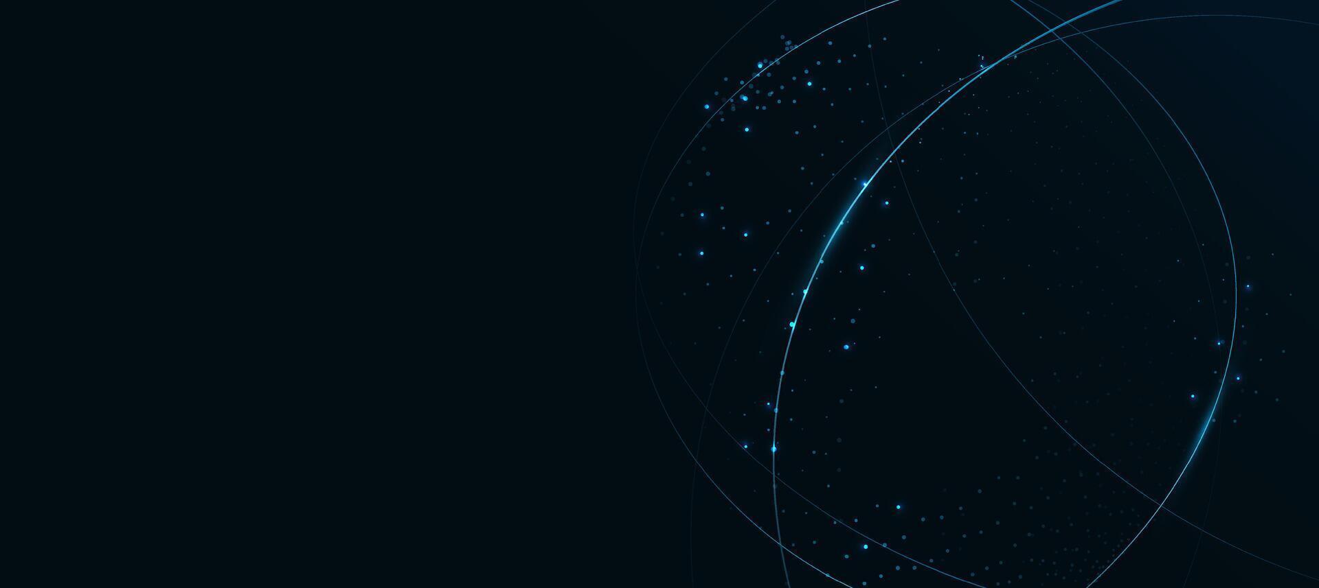 Futuristic Technology Blue Lines Connection Network Abstract Background For Corporate Business Presentation vector