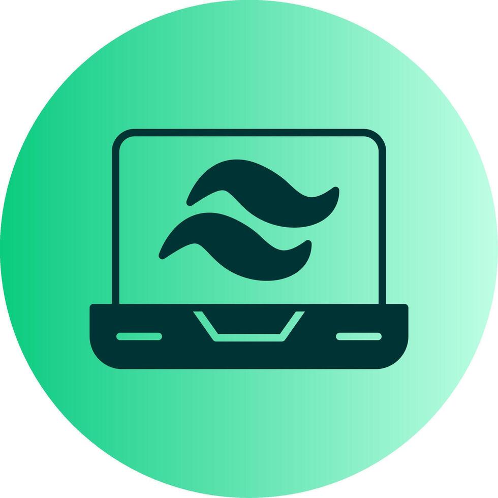 Tailwind Utility Class Sheet Glyph Gradient Two Tone Circle vector