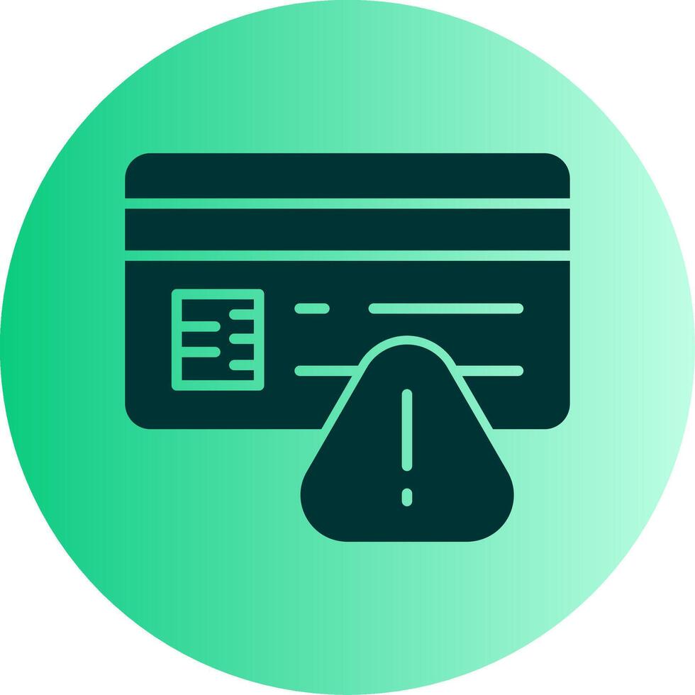 Invalid Credentials Error Glyph Gradient Two Tone Circle vector