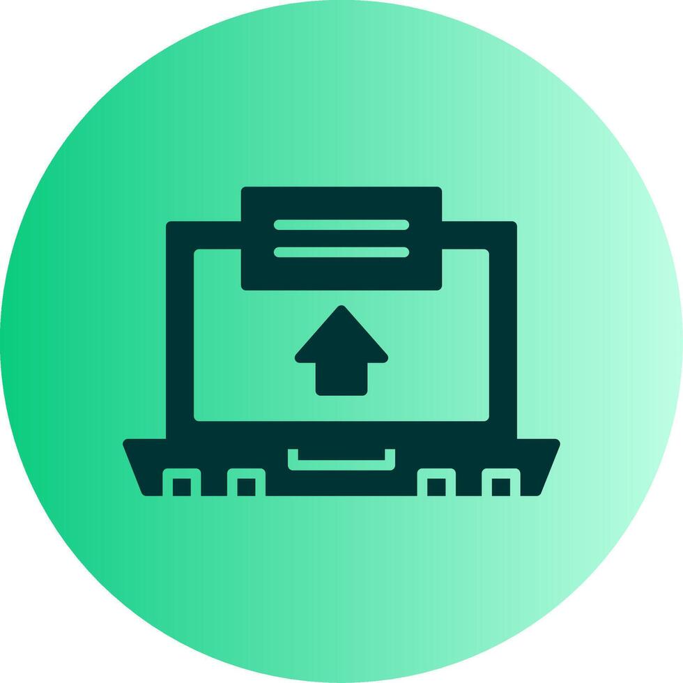 Apply Now Button Graphic Glyph Gradient Two Tone Circle vector